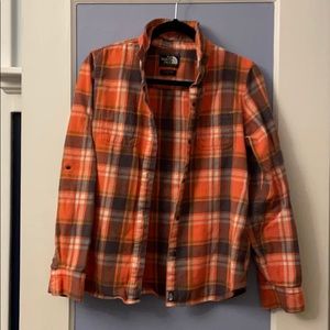 The North Face plaid flannel